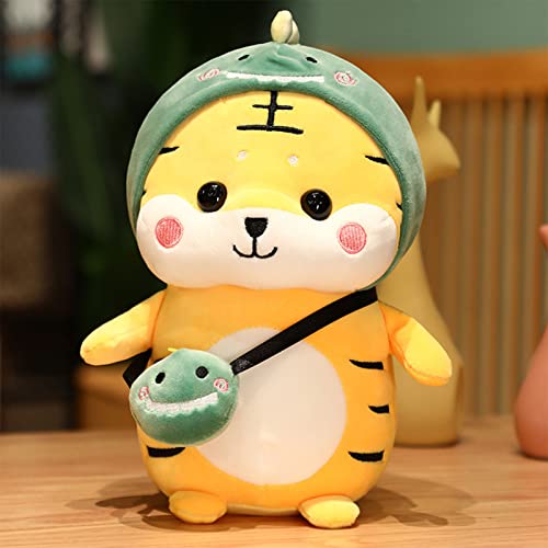 Byworldtasic 11 Inch Stuffed Animals,Kawaii Cute Smile Tiger Figure,Warmies Soft Pillow,Plush Toys Birthday Gift For Boys,Girls And Tollders,Valentines Day Present For Him Or Her (Dinosaur) #TOP2