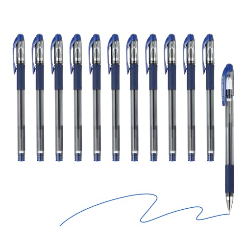 Stylo à bille gel bleu PATIKIL fini les ratures et les bavures écriture fine 0.38 mm
