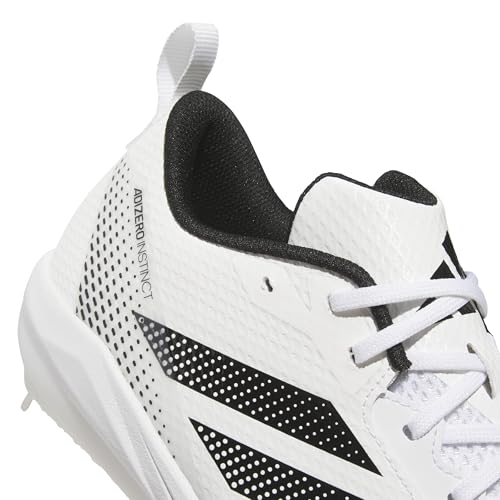adidas Women's Adizero Instinct 2.0 Softball, White/Black/Black, 7.5 by adidas - Image 6
