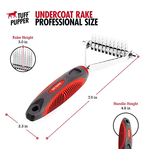 Tuff-Pupper-Dog-Undercoat-Rake-Tool-Easily-Safely-Remove-Dead-Matted-Or-Knotted-Hair-Ergonomic-Dematting-Comb-For-Thick-Coats-Non-Slip-Safety-Handle-Provides-Precision-Control-Against-Knots - Cucciolini Doodles   Tuff-Pupper-Dog-Undercoat-Rake-Tool-Easily-Safely-Remove-Dead-Matted-Or-Knotted-Hair-Ergonomic-Dematting-Comb-For-Thick-Coats-Non-Slip-Safety-Handle-Provides-Precision-Control-Against-Knots