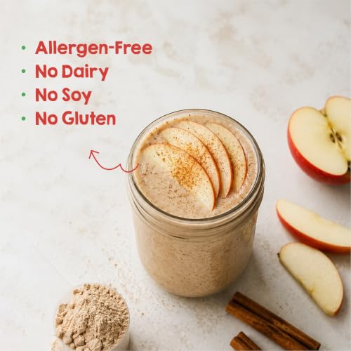 Image of Kilobeaters Fermented Yeast Protein Powder | Apple Cinnamon Flavour | 24g Protein Per Serving | Vegan Plant Protein | Gut Friendly | Gluten Free | Zero Added Sugar | Zero Fillers | 1kg