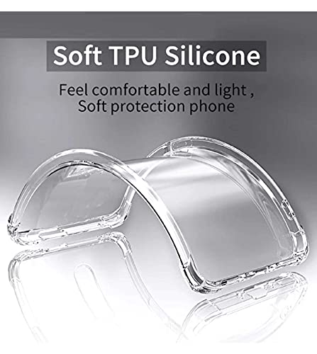 Image of Soft Flexible Silicone Back Cover Itel Vision 2, Transparent Case + Screen Guard