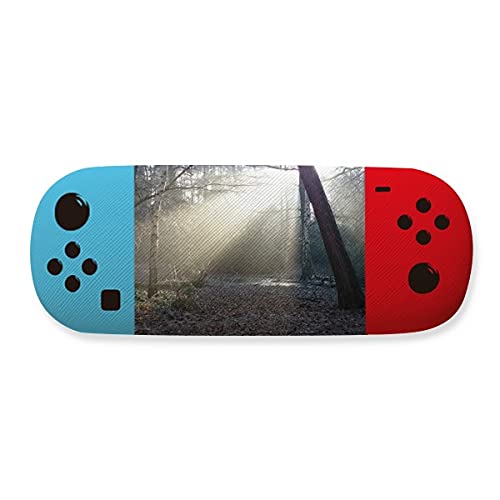 Étui de rangement pour lunettes vert foncé chic en similicuir portable