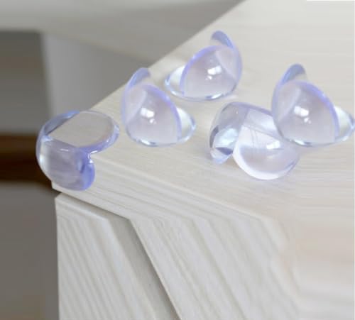 S&D Corner Protectors for Baby Children Thick Table Cupboard Furniture Edge Protec Kids Strong Adhesion Clear and Transparent Proofing Corner Guard Cushion & Edge Safety Bumpers (Pack of 08)