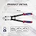 WORKPRO 14-Inch Bolt Cutter, Tri-Material Handle with Comfort Grip, Chrome Molybdenum Steel Blade, for Rods, Bolts, Rivets, Wires, Cables and Chains