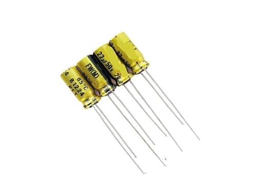 ICXLPMC 10pcs FW Series 22uF 50V22uF 50V22 22 uF 5X11mm Electrolytic Capacitor
