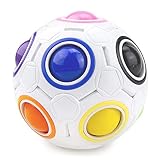  Bola Mágica del Rompecabezas del Arco Iris, Magic Ball Puzzle Cube Fidget Ball Puzzle Juego Divertido Stress Reliever Bola Mágica ​Anti Estrés para Niños Adultos Educación (1 PCS)