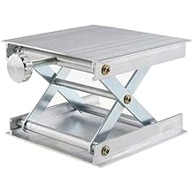 E-outstanding Adjustable Aluminum Alloy Rack Scissor Lab Lifter Lab Jack Lift Stand Support Jack Platform Laser Level Holder Lab Lifting Platform