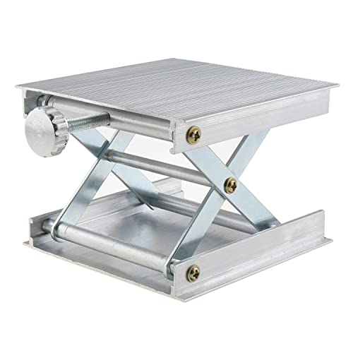E-outstanding Adjustable Aluminum Alloy Rack Scissor Lab Lifter Lab Jack Lift Stand Support Jack Platform Laser Level Holder Lab Lifting Platform
