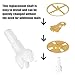 2pcs Replacement Parts Compatible with Baby Brezza FRP0046 Formula Pro Advanced Shaft, Axle Stem Accessories for Baby Brezza Formula Maker