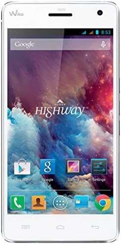 Wiko Highway Smartphone, 5" Full HD, Octa Core 2 GHz, Dual SIM, 16 GB, 2 GB RAM, 3G, Bianco