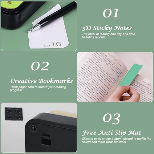 Bloc-notes créatif calendrier 3D avec boîte d'affichage, idée cadeau originale