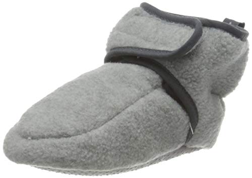 Playshoes Unisex Kinder Baby Fleeceschuhe Krabbelschuhe, Grau,...