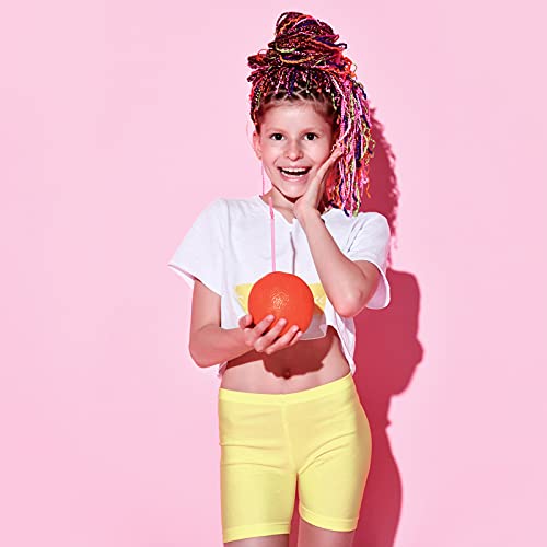 8 Pack Girls Dance Shorts Bike Shorts Gymnastics Yoga Shorts Safety Active Under Dress Shorts (Bright Color,4-5 Years) #TOP4