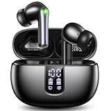 foxotin Ear Buds Wireless Earbuds - Bluetooth 5.3 Headphones (48H Playback) Built in Mic with LED Display Charging Case, IP7 Waterproof Earphone for iPhone Andriod Phones Laptop Sports Workout