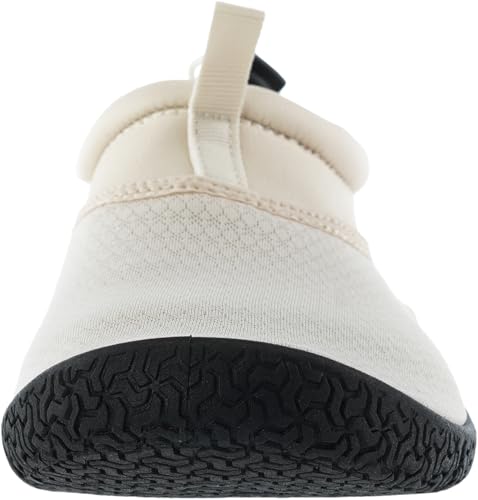 Image of WHITIN Women's Multi-Purpose Water & Land Shoes Beige M10 /W12 | Lightweight & Packable, Slip-On Design for Easy On /Off, Drawstring Design Keeps Sand & Pebbles Out, Quick-Drying