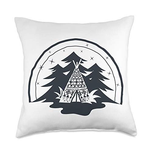 camping theme pillows