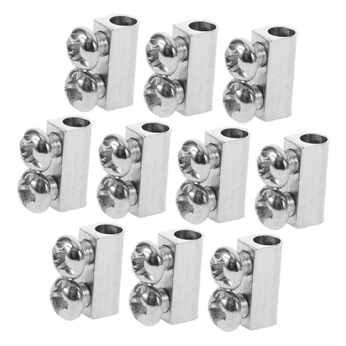 HOMSFOU 10pièces Clips De Câble Fer Ajustables Pour Câble De Fixations Pour Suspensions Et Accrochages Accessoires De Quincaillerie Pour Éclairage Et Bricolage