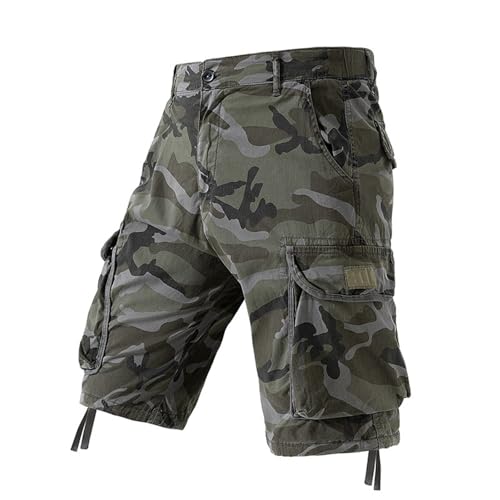 Short cargo camouflage homme de loisirs baggy léger pantalon de randonnée