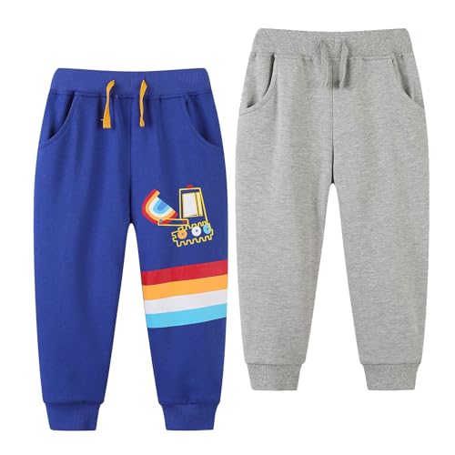 Codkkre Pantaloni Bambino Auto Pantaloni Jogging Ragazzo Pantaloni Sportivi Jogger Bambini e Ragazzi Pantaloni Tuta...
