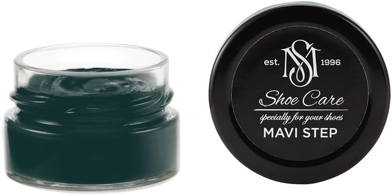Nutritive Leather Spray - NCS S 8010-B50G Black Sea - Deep Conditioning & Shoe Color Restoration for Smooth Leather by MAVI STEP - 1.70 fl oz / 50 ml