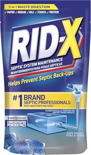 RID-X Septic Tank Treatment Pods – 3 Month Supply, Dual Acti...