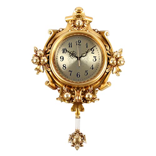 Horloge murale silencieuse vintage style ferme avec pendule unique pour salon