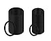 ACE SELECT Round Flat Key Chain Rings 1 and 1.25 Inch Metal Split Ring for House Car Key Attachment Set of 40 - Black