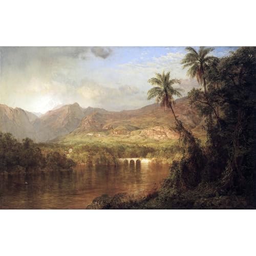 Impression giclée haut de gamme de la scène tropicale Frederick Edwin Church