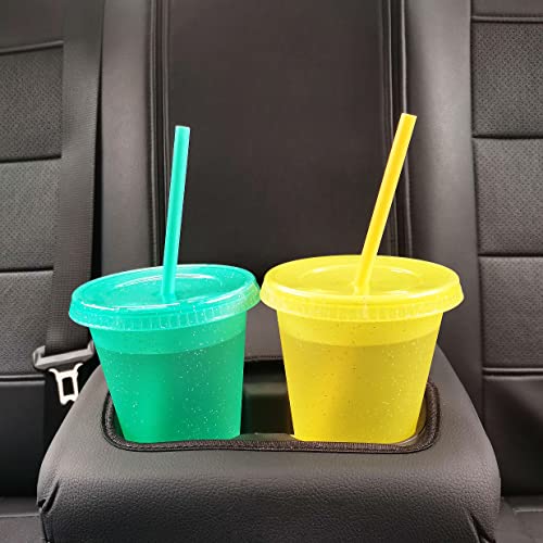 Suertestarry Tumbler With Straw And Lid,Water Bottle Iced Coffee Travel Mug Cup,Reusable Plastic Cups,Perfect For Parties,Birthdays,24Oz-5 Pack (Vivid Glitter(16Oz)) #TOP3