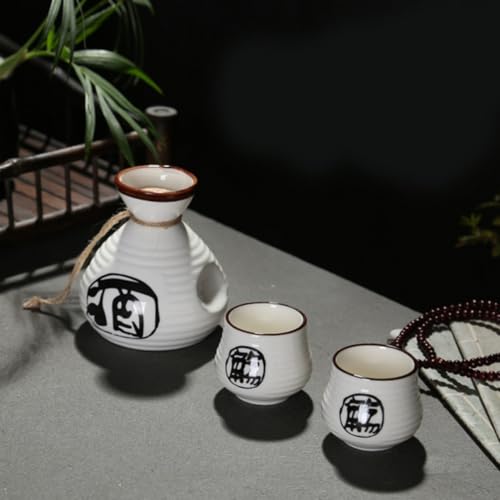 Set de sake japonés artesanal con caligrafía ideal para regalar 6