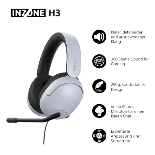 Sony INZONE H3 Kabelgebundenes Gaming Headset – Ansicht 3