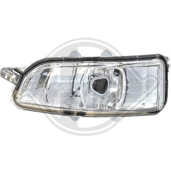 DIEDERICHS 7661029 Espejo retrovisor espejo completo para ajuste elect. espejo con sensor de temperatura asférico calefactable izquierda Compatible con VOLVO V70 III 135 S80 II 124