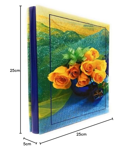 Image of Natraj Series Photo Album with Extra Clear PVC Film 200 Photos (Photo Size Supported: 4x6 Inches, Multicolour) (Design 3)