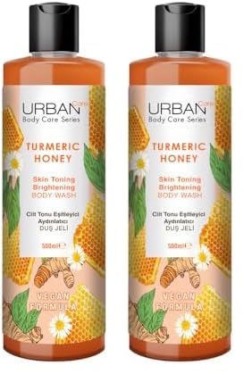 URBAN Care Turmeric Honey Cilt Tonu Eşitleyici ve Aydınlatıcı Duş Jeli 500 ml- Vegan 2li paket