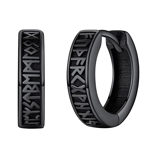 Aretes redondos vikingos de plata 925 un regalo de protección para parejas y familias