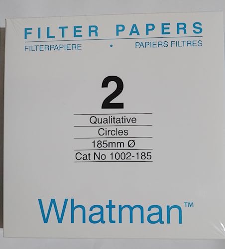 GE Bio-Sciences 1002-185 Filter Paper, Grade 2, Circle, Cellulose, 185mm Diameter, Pack of 100