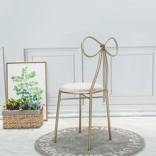 Taburete de comedor y tocador decorativo para dormitorio blanco 2