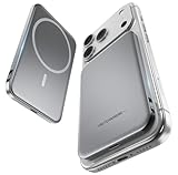 極薄設計・モバイルバッテリー 軽量 小型 8000mAh大容量 MagSafe対応 急速充電 マグネット式ワイヤレス マグセーフ充電器 3台同時充電 Type-C入/出力 PSE認証済み LEDディスプレイ コンパクト 機内持ち込み可 iPhone 17/16/15/iPad/Android各種スマホ対応 旅行/出張/防災 グレー image