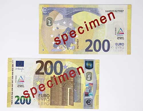 WISSNER 80626 aktiv lernen - Euro Spielgeld zum Rechnen 100 x 200 Euro Banknoten