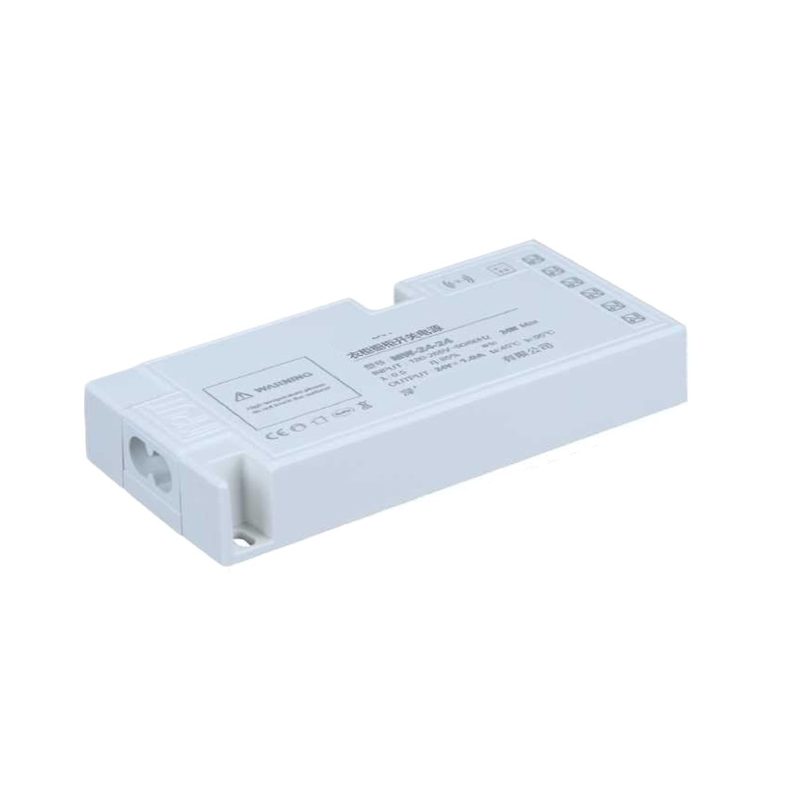 PWANUIGTE LED Wardrobe Cabinet Light Dedicated Power Supply 220 to 12V/24V with Transformer Interface Induction Switch(MW-24W-24V)