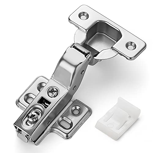 Ravinte 4 Pack European Insert Cabinet Hinges & 10 Pack Hinge Opening Angle Restrictor Clip #TOP10