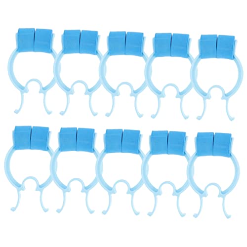FRCOLOR 16-Piece Nose Clip Set for Breath Training and Nosebleed Control Portable Nasal Clips for Home Use Easy to Fix and Comfortable for Breathing Exercises
