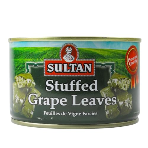 Sultan Vegetarian Stuffed Grape Leaves – Halal Mediterranean-Style Dolmas –