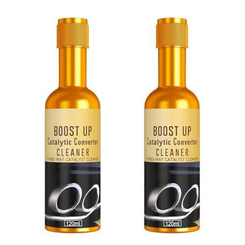 2PCS Catalytic Converter Cleaner kit, Boost Up Catalytic Converter Cleaner Auto Parts Engine, Fuel and Exhaust Pipe Cleaners, Fuel System Treatment Oil for Gas and Diesel Car