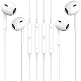 2 Packs Wired Headphones for iPhone Earbuds [Plug and Play,No Bluetooth] Built-in Mic & Volume Control Noise Reduction Earphones for iPhone 14/13/12/11/XR/XS/X/8/7/SE/Pro/Pro Max, Support All iOS