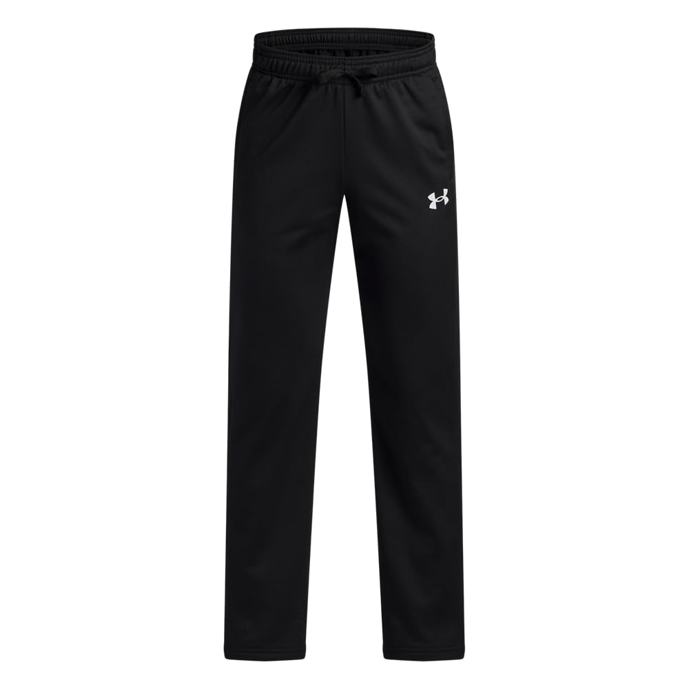 Under Armour Boys' Brawler 3.0 Tapered Pants, (001) Black / / White, Youth Medium