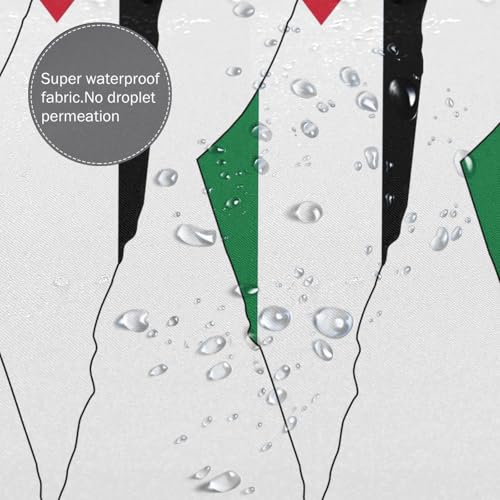 Rideau de douche polyester haut de gamme Palestine EdWal 185 cm