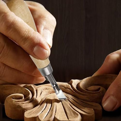 2 Set Lino-Schneid-Set Holz Linoleum-Schnitzwerkzeuge Kit Holzbearbeitungs-Sculpting-Tool für Holzbearbeitung Bildhauerei Linolschnitt Schneiden