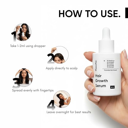 Masofta Hair Growth Serum with Redensyl & Capixyl – 1 oz — view 7